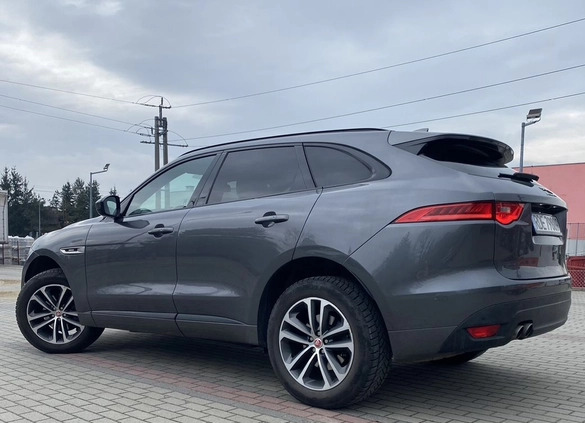 Jaguar F-Pace cena 97800 przebieg: 140000, rok produkcji 2017 z Dębica małe 172